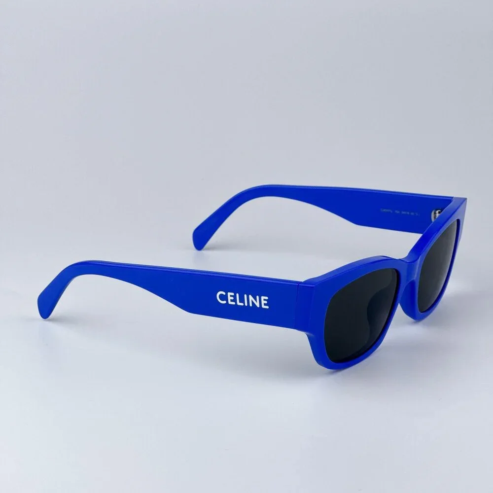 Celine MONOCHROMS CL40197U 92A Men BRAND NEW Sunglasses Blue Grey Cat Eye